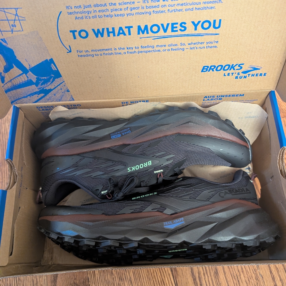 Brooks Cascadia 19 Men's Black Running Shoes